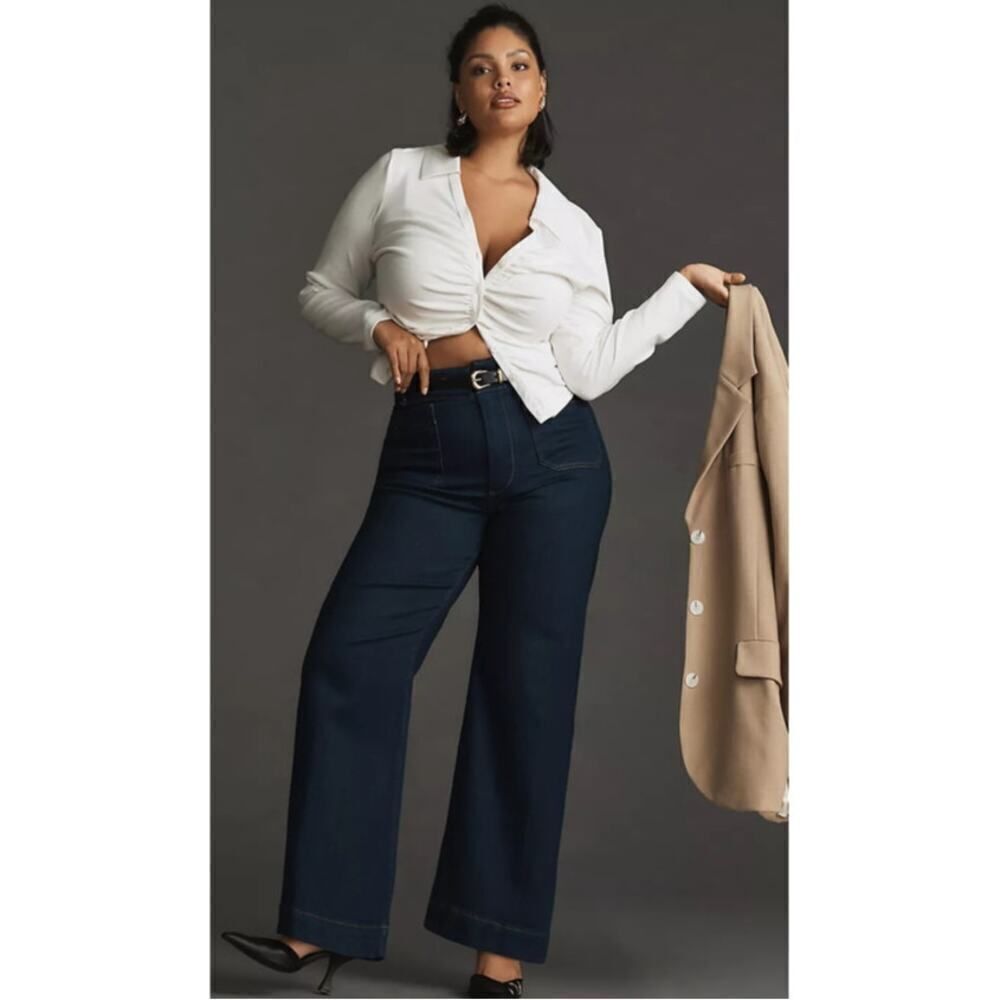 Anthropologie Maeve The Colette Full Length Jeans Women’s Sz. 32T - Picture 2 of 8